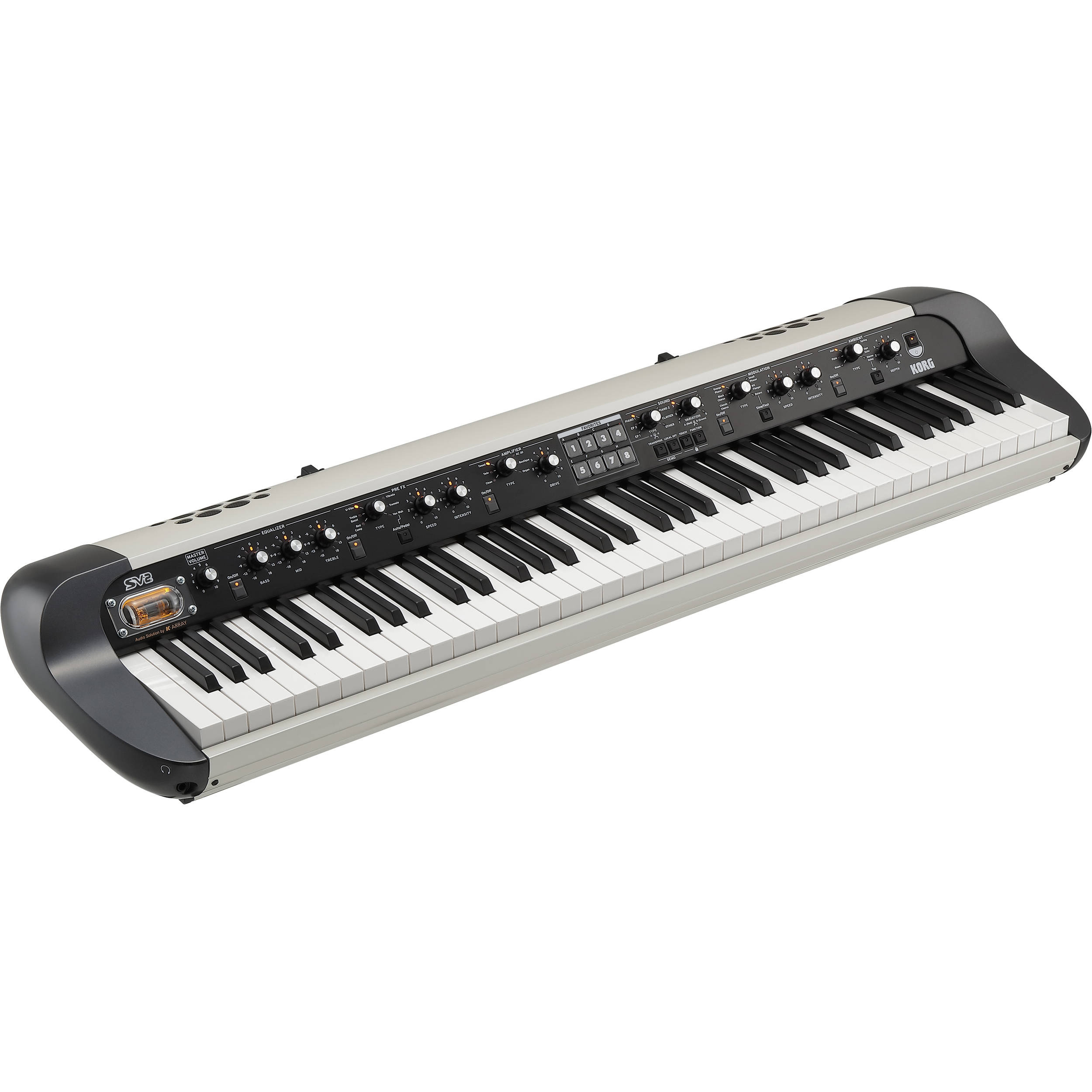 Korg SV-2S 73-Key Vintage Keyboard with Speaker System (Creme)