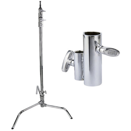 Rotolight 50.8cm Chrome-Plated C-Stand and Adapter Bundle