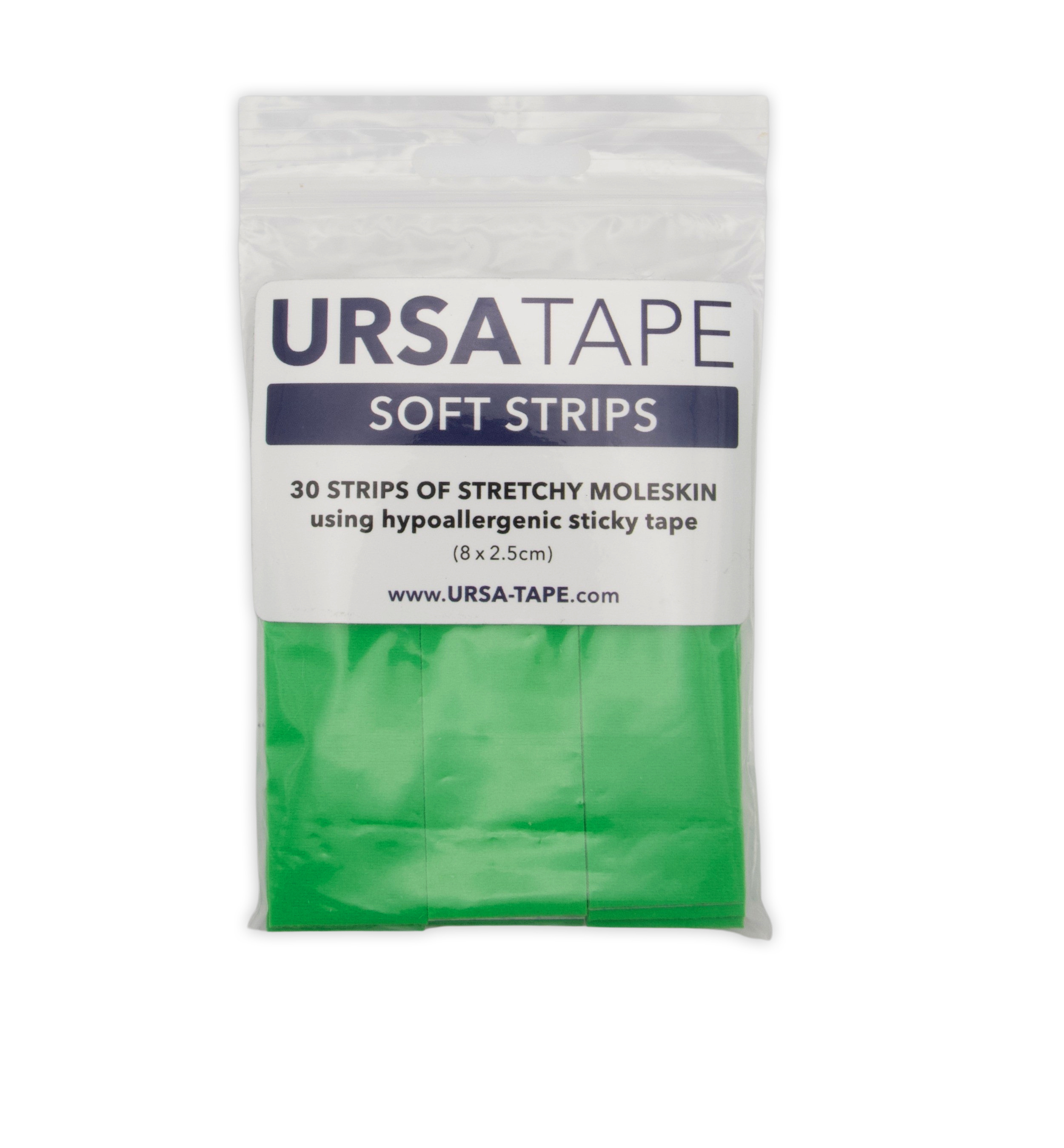 Ursa Tape - Green Chroma Key Small Soft Strips (30 Strips, 8cm x 2.5cm)