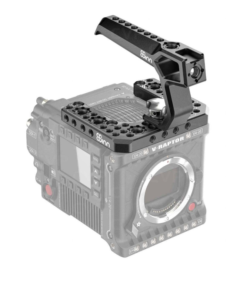 8sinn Top Plate for RED V-Raptor + 8Sinn Black Raven Top Handle