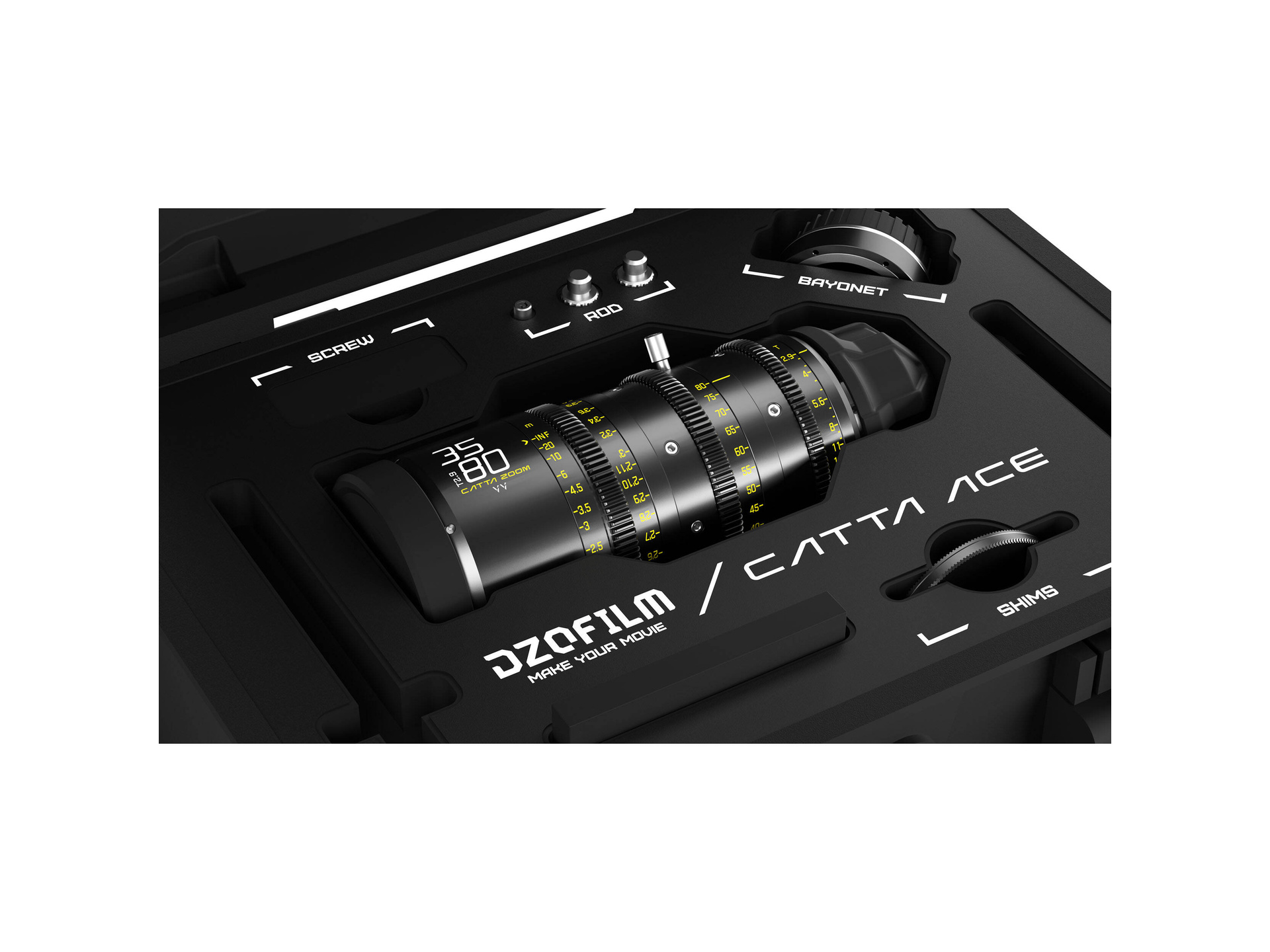 DZOFilm Catta Ace 35-80mm T2.9 PL-Mount Cine Zoom Lens with