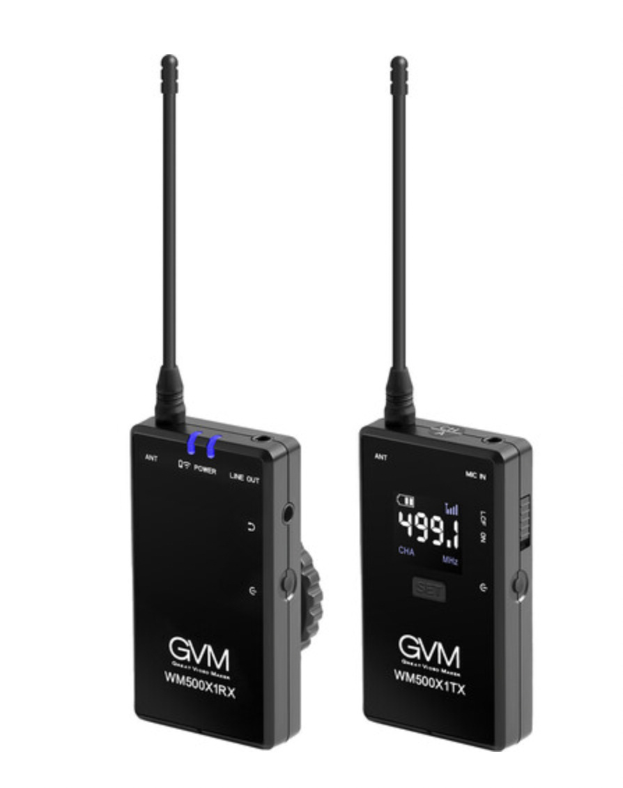 GVM Camera-Mount Wireless Omni Lavalier Microphone System for Cameras and Smartphones