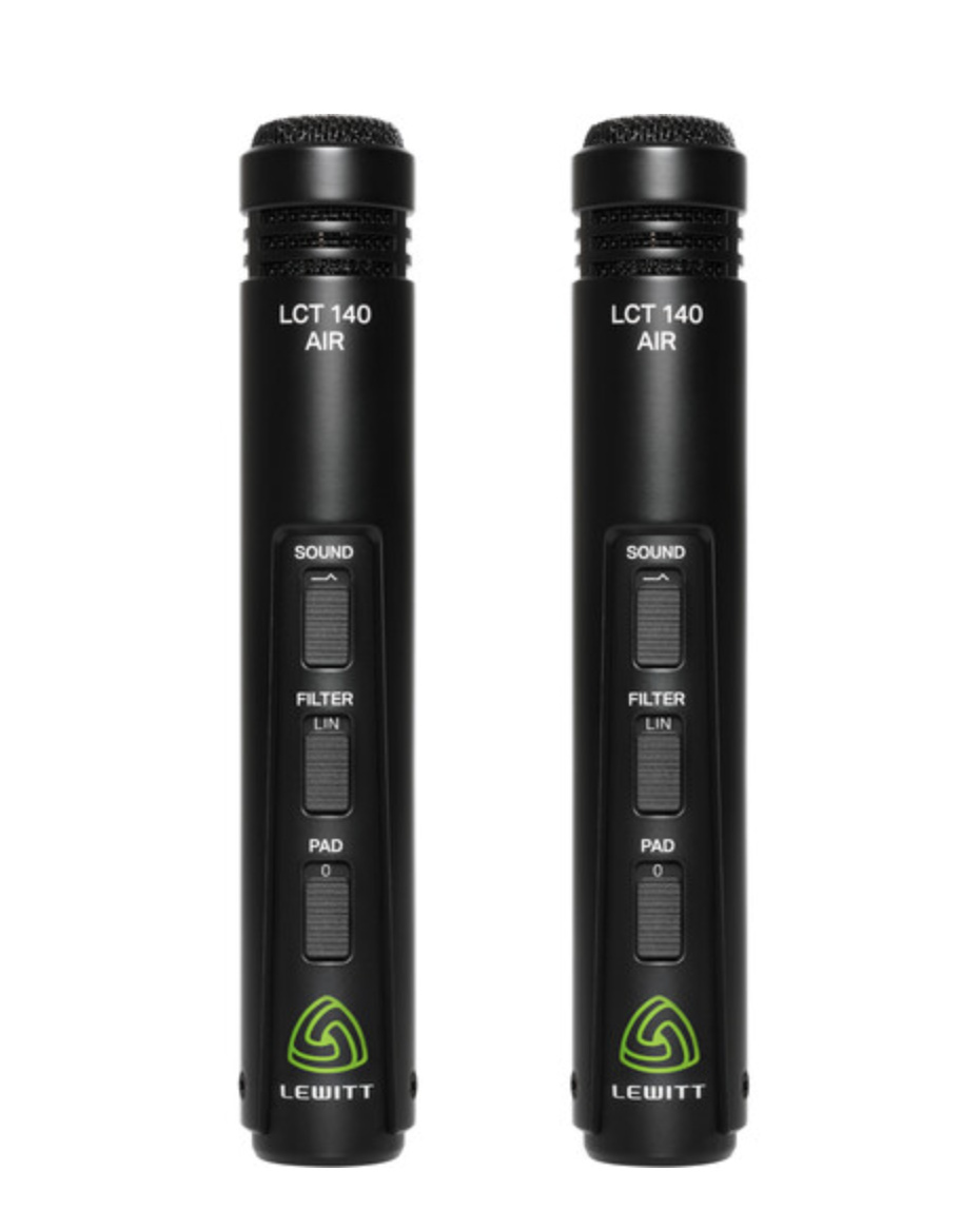 Lewitt LCT 140 AIR Stereo Pair Small-Diaphragm Instrument Condenser Microphone (Matched Pair)