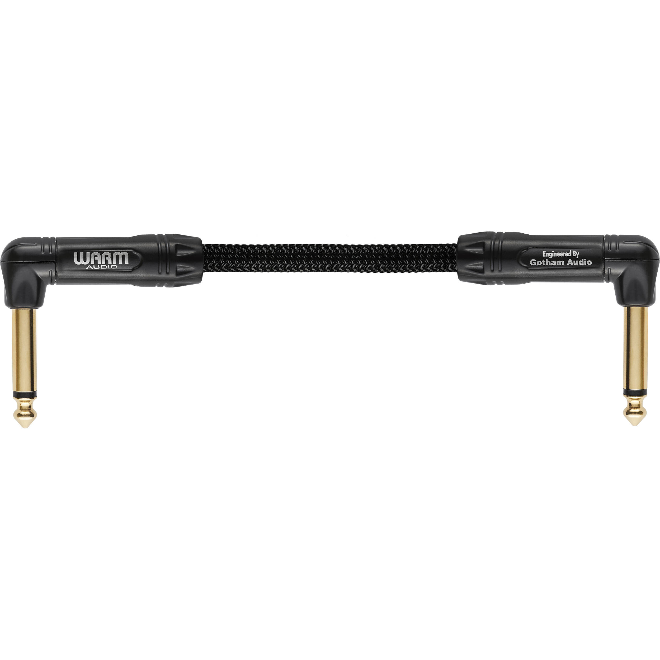 Warm Audio Premier Series Right-Angle to Right-Angle 1/4" Instrument Cable (0.2m)