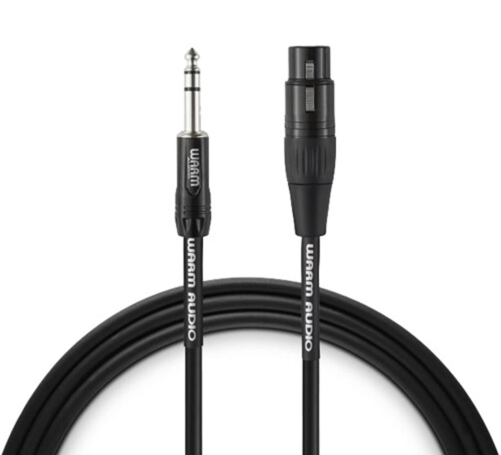 Warm Audio Pro Series XLR-F to TRS Cable (1.8m)