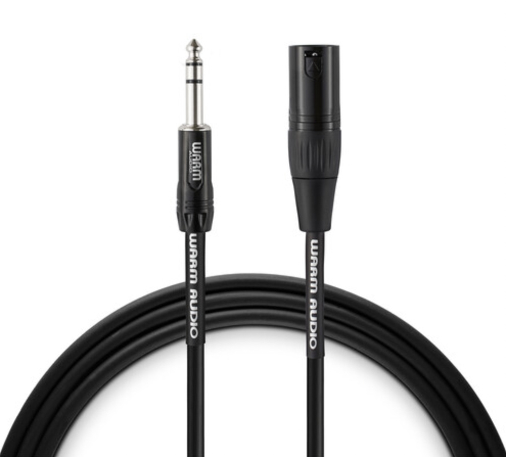 Warm Audio Pro Series XLR-M to TRS Cable (1.8m)