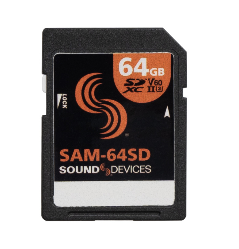 Sound Devices 64GB SDXC SD Card