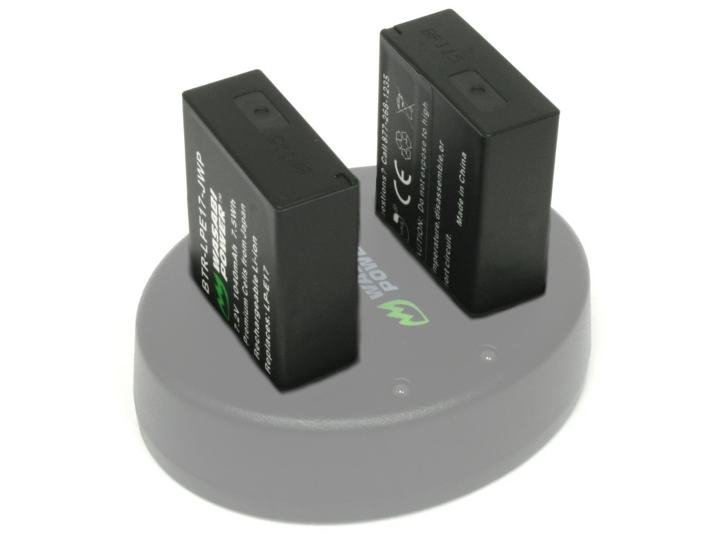 Wasabi Power Canon LP-E17 Batteries (2 Pack)