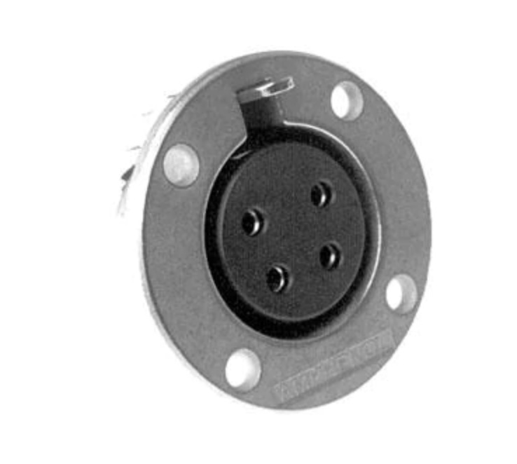 Amphenol EP Series Chassis Connector (5 Pole, 13 Pin, Silver)