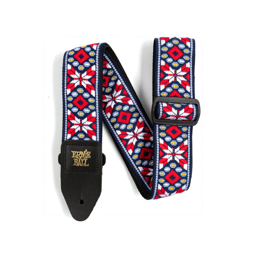 Ernie Ball Jacquard Guitar Strap - Taos Fire Red