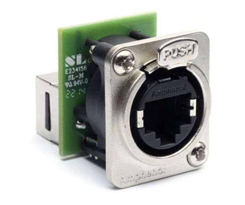 Amphenol XLRnet Series Cat5e Feedthrough Chassis Mount (Female)