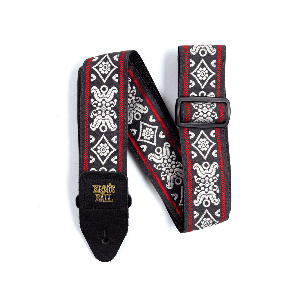 Ernie Ball Jacquard Guitar Strap - Blackjack Red