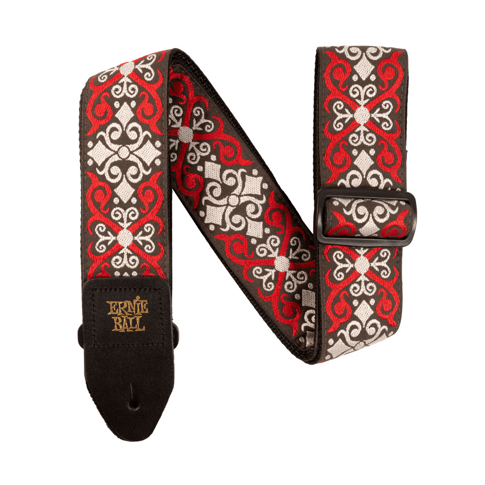 Ernie Ball Jacquard Guitar Strap - Red Trellis