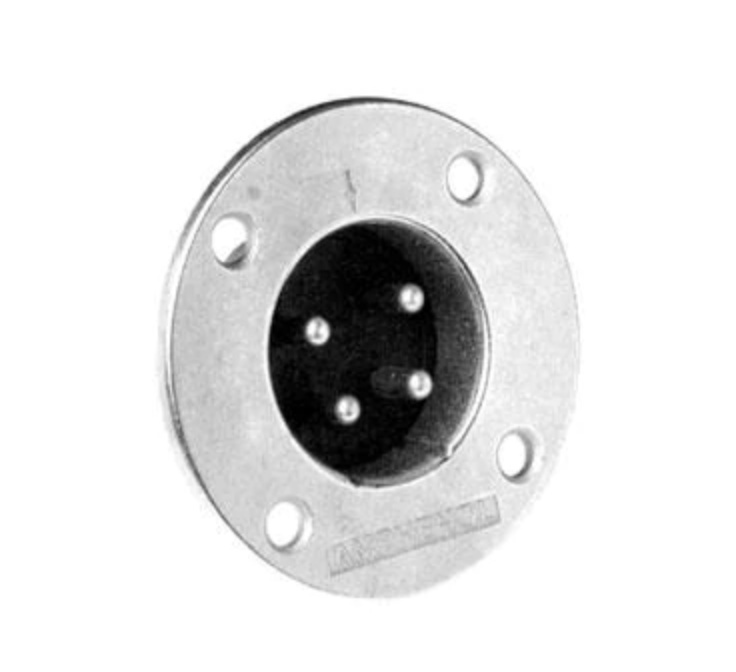 Amphenol EP Series Chassis Connector (8 Pole, 14 Pin, Silver)