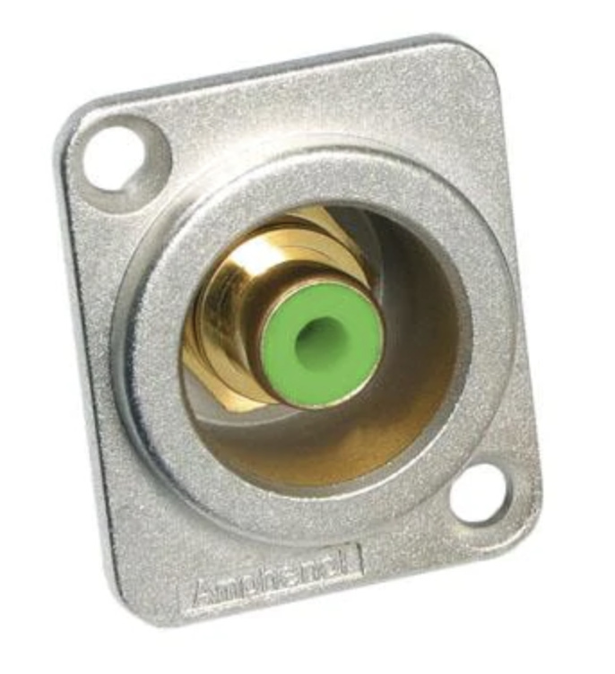 Amphenol RCA Series Cable Connector (Green)