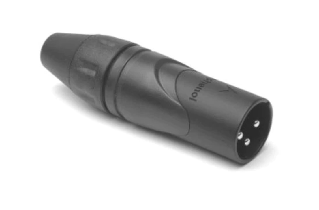 Amphenol AX Series XLR Cable Connector (Male, 3 Pin, Black)