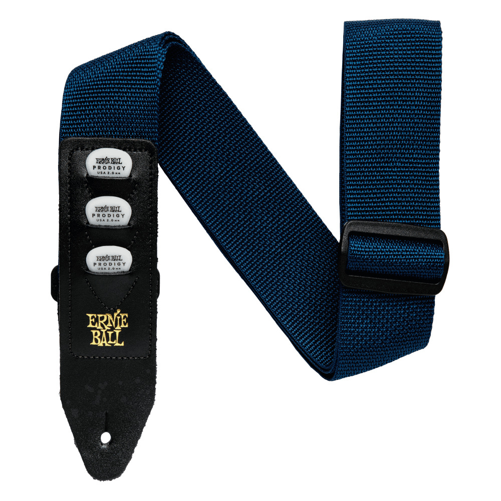 Ernie Ball Pick Holder Guitar Strap - Navy