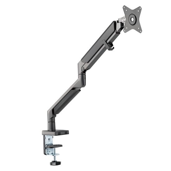 Brateck Single Monitor Arm - Polished Aluminium & Gas-Spring for 17'-32' Screens