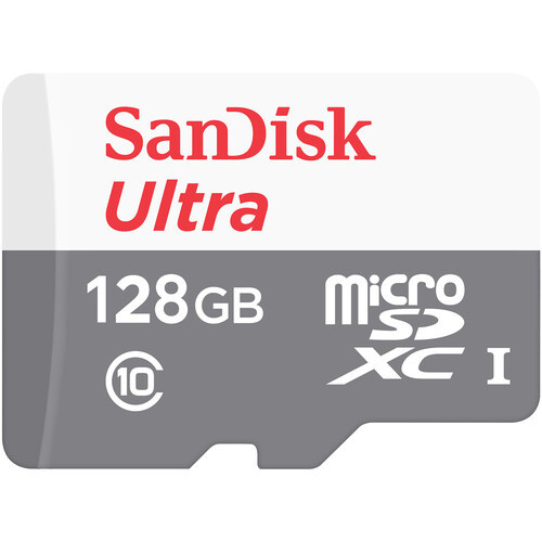 SanDisk 128GB Ultra UHS-I microSDXC Memory Card with Portable USB 3.0 Card Reader