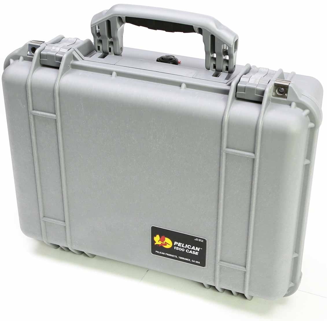Pelican 1500 Case (Silver, No Foam)