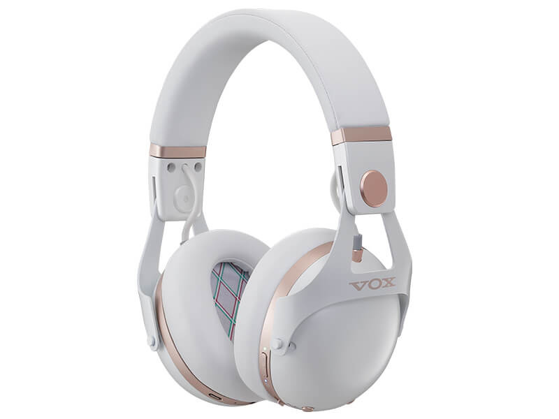 Vox Active Noise Cancelling DJ Headphones With Bluetooth (White)
