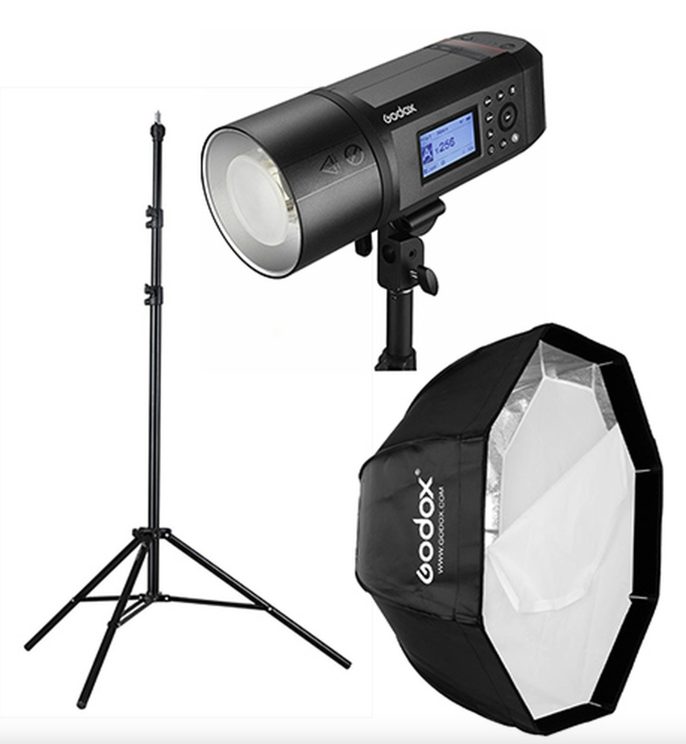 Godox AD600 Pro Flash Kit with 120cm Octa Softbox & Light Stand