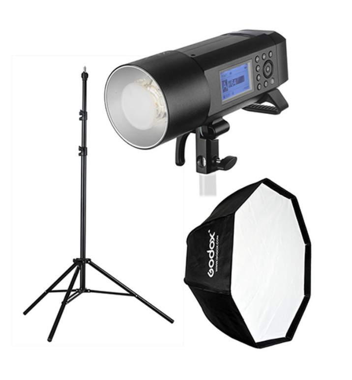 Godox AD400 Pro Flash Kit with 80cm Octa Softbox & Light Stand