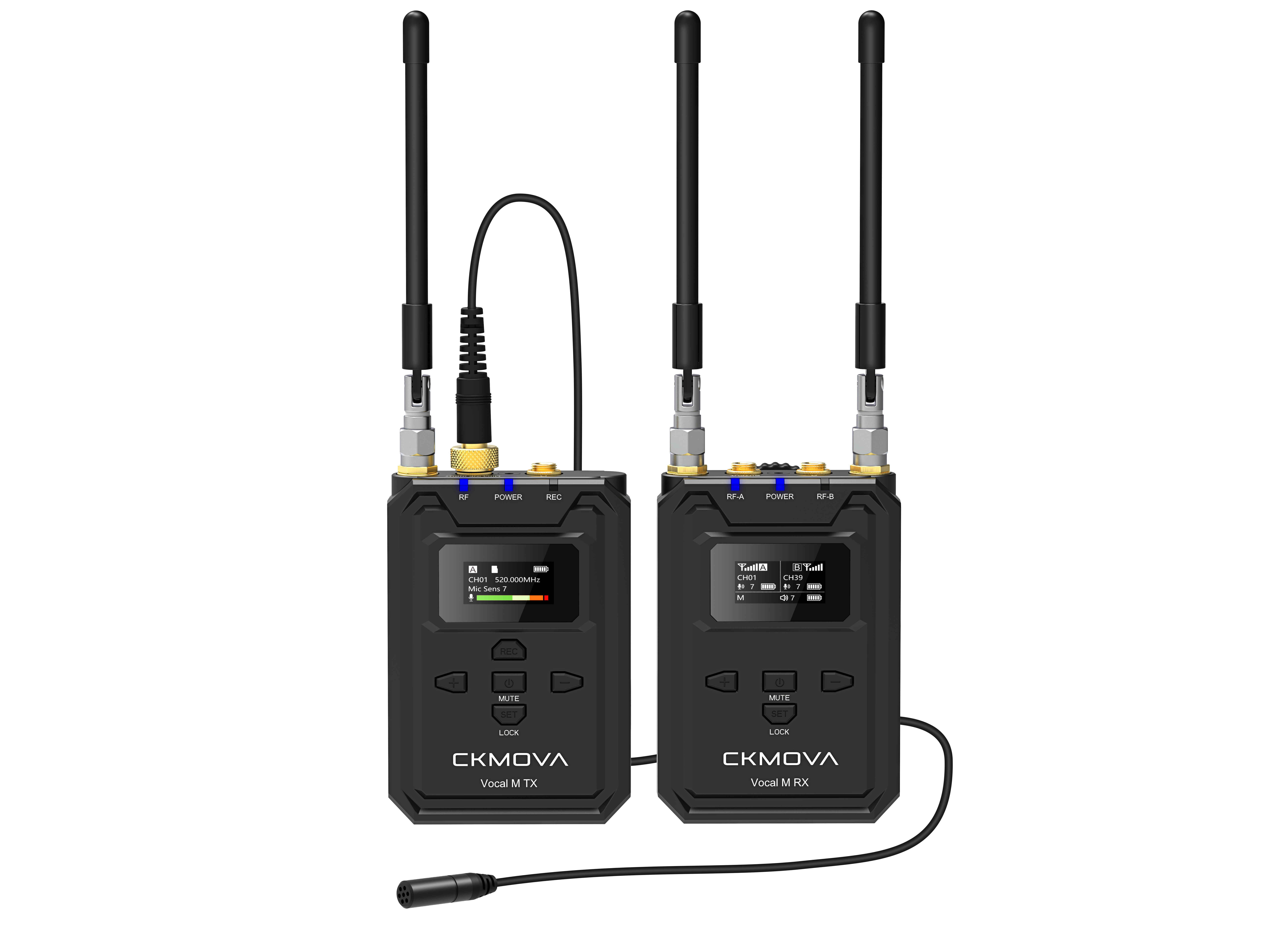 CKMOVA Vocal M V1 Wireless Microphone System (TX + RX) (520 - 596 MHz)