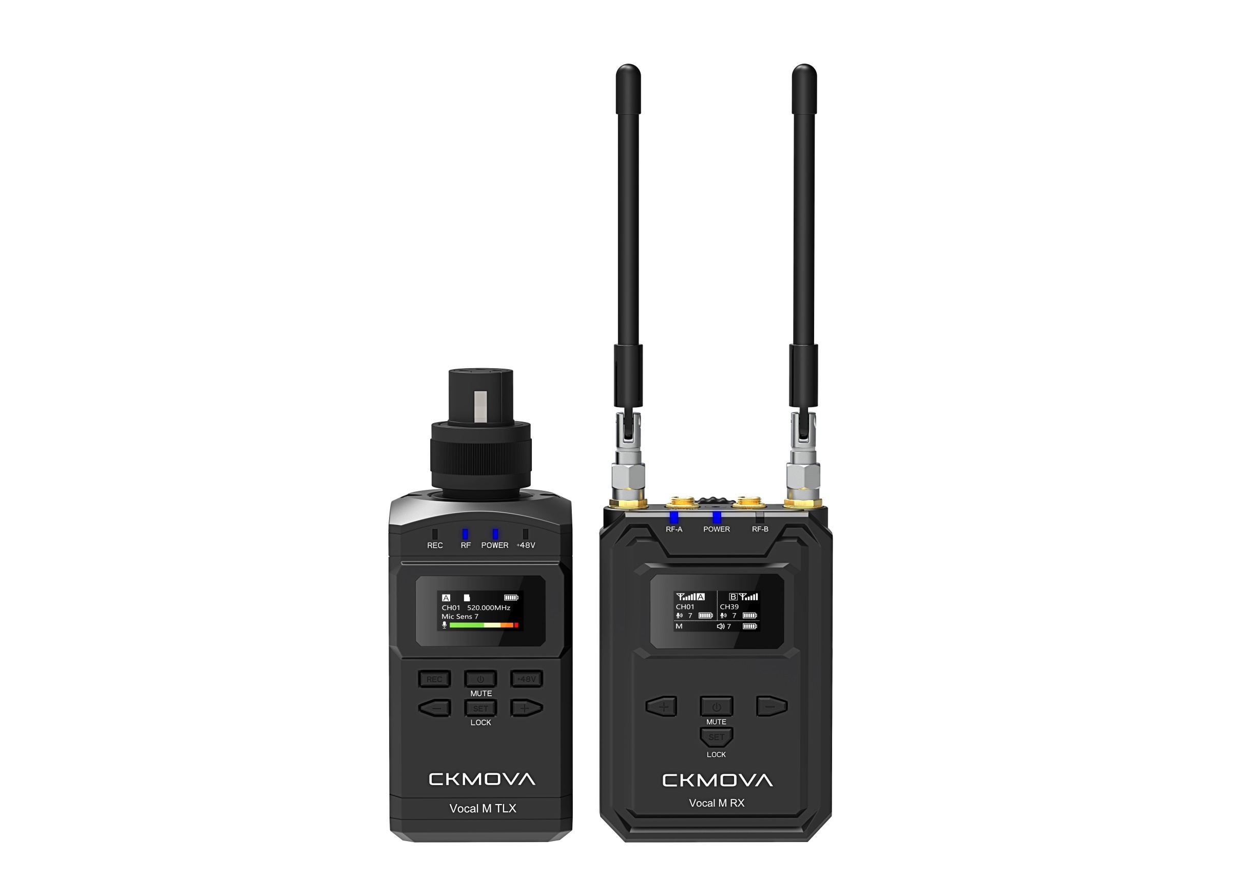CKMOVA Vocal M V3 Wireless Microphone System (TLX + RX) (520 - 596 MHz)