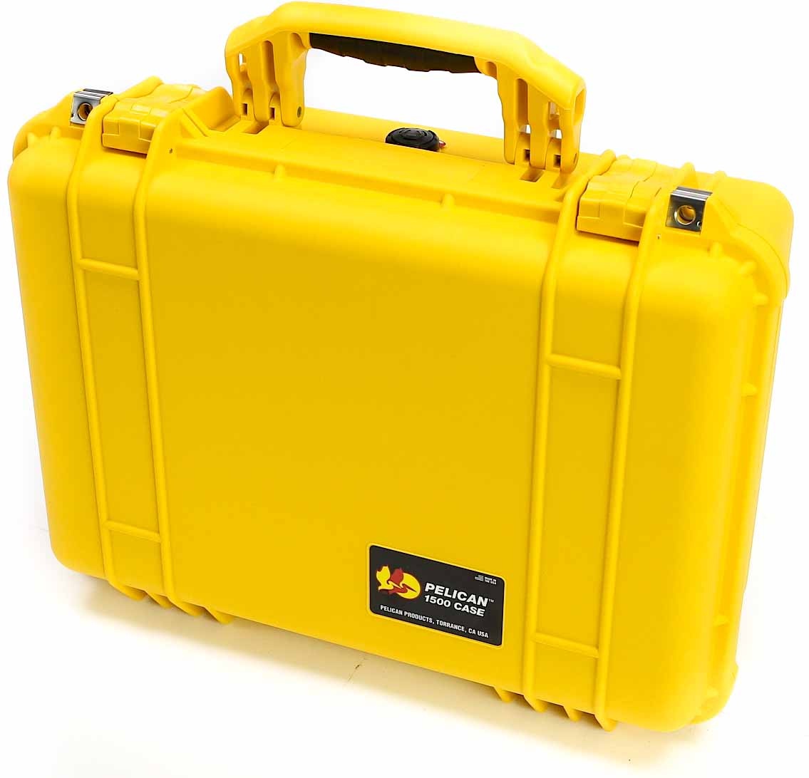 Pelican 1504 Case with Dividers (Yellow)