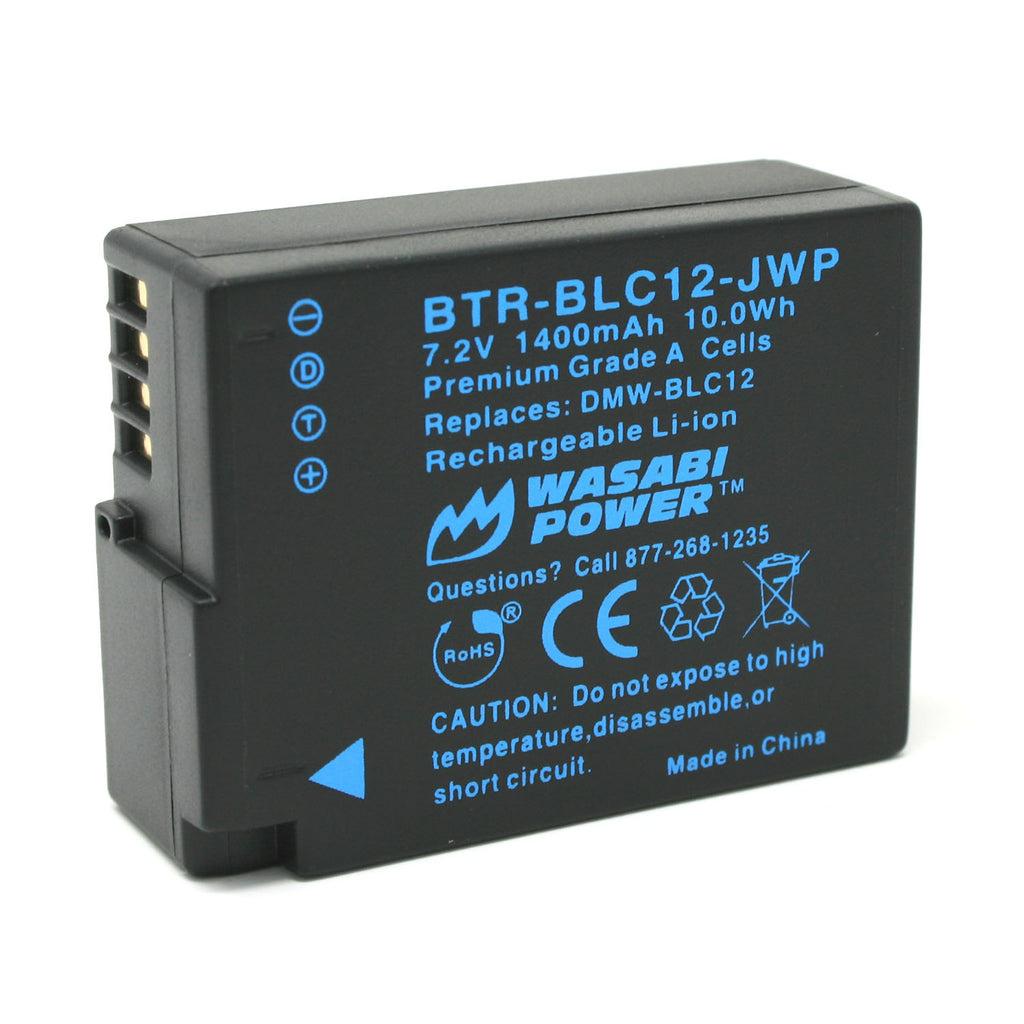 Wasabi Power Battery for Panasonic DMW-BLC12, DMW-BLC12E, DMW-BLC12PP