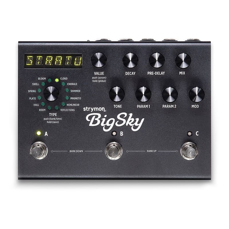 Strymon Bigsky Reverb Pedal Midnight Edition