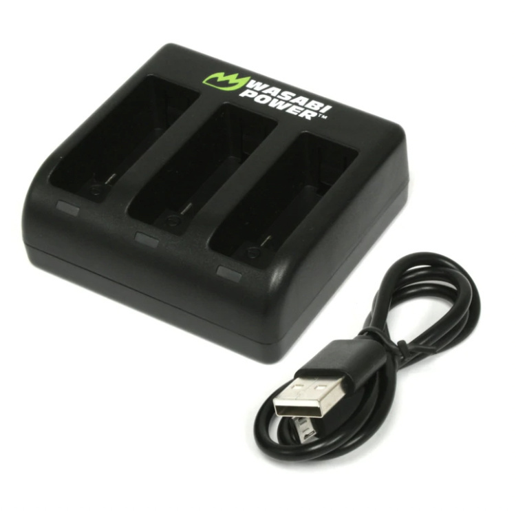 Wasabi Power GoPro Hero 9/10/11/12 & GoPro Enduro Battery Triple USB Charger