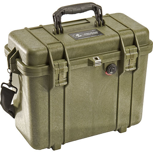 Pelican 1430 Top Loader Case without Foam (Olive Drab Green)