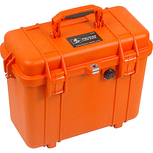 Pelican 1430 Top Loader Case without Foam (Orange)