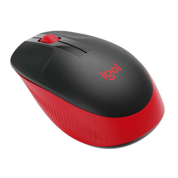 Logitech M190 Full Size Wireless Mouse - Red