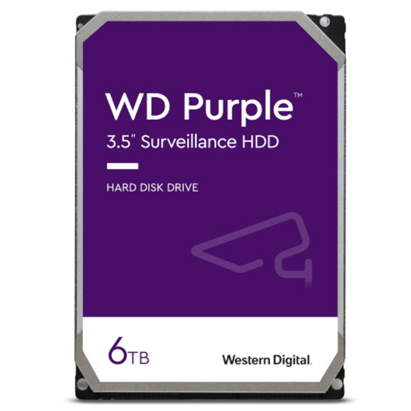 Western Digital Purple 6TB SATA 3.5" IntelliPower 128MB Surveillance HDD
