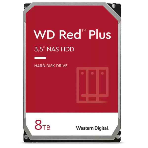 Western Digital Red Plus 8TB SATA 3.5" IntelliPower 128MB 5640RPM NAS HDD