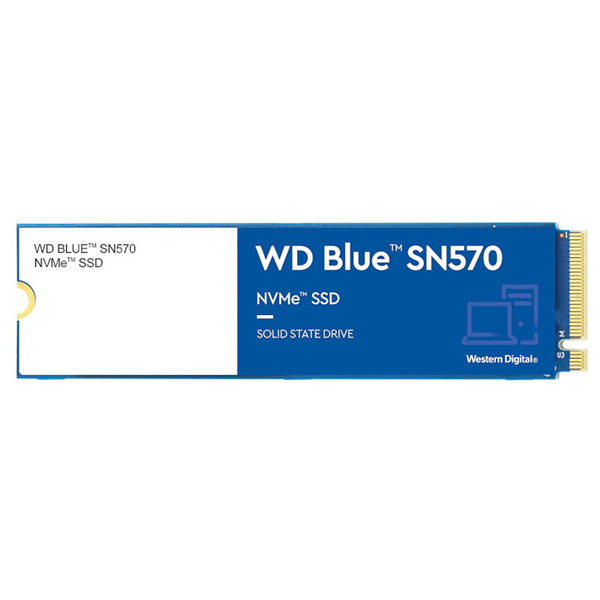 Western Digital Blue 500GB SN570 PCIE M.2 2280 3D NVMe SSD