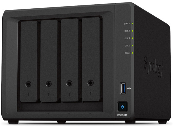 Synology DS920+ 4 Bay Celeron J4125 2.0GHz Quad Core 4GB RAM NAS