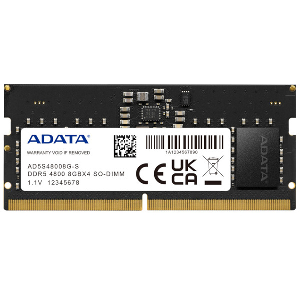 ADATA 16GB DDR5-4800 2048x8 SODIMM