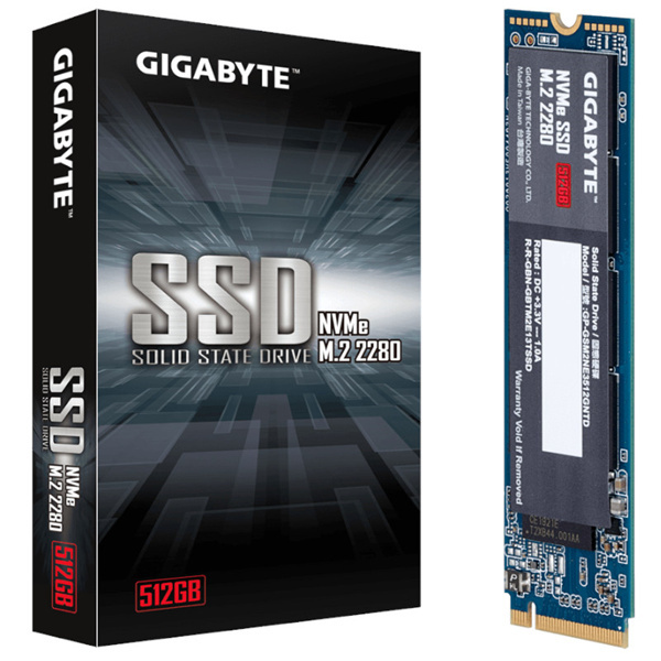 Gigabyte 512GB Gen3x4 NVMe M.2 2280 SSD