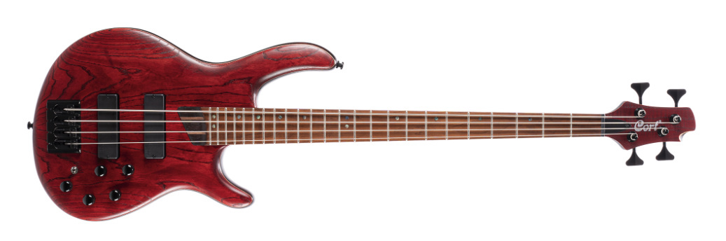 Cort B4 Element Bass Guitar (Burgundy Red Open Pore)