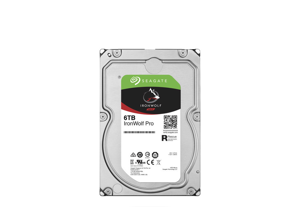 Seagate 6TB IronWolf Pro 7200 rpm SATA III 3.5" Internal NAS HDD