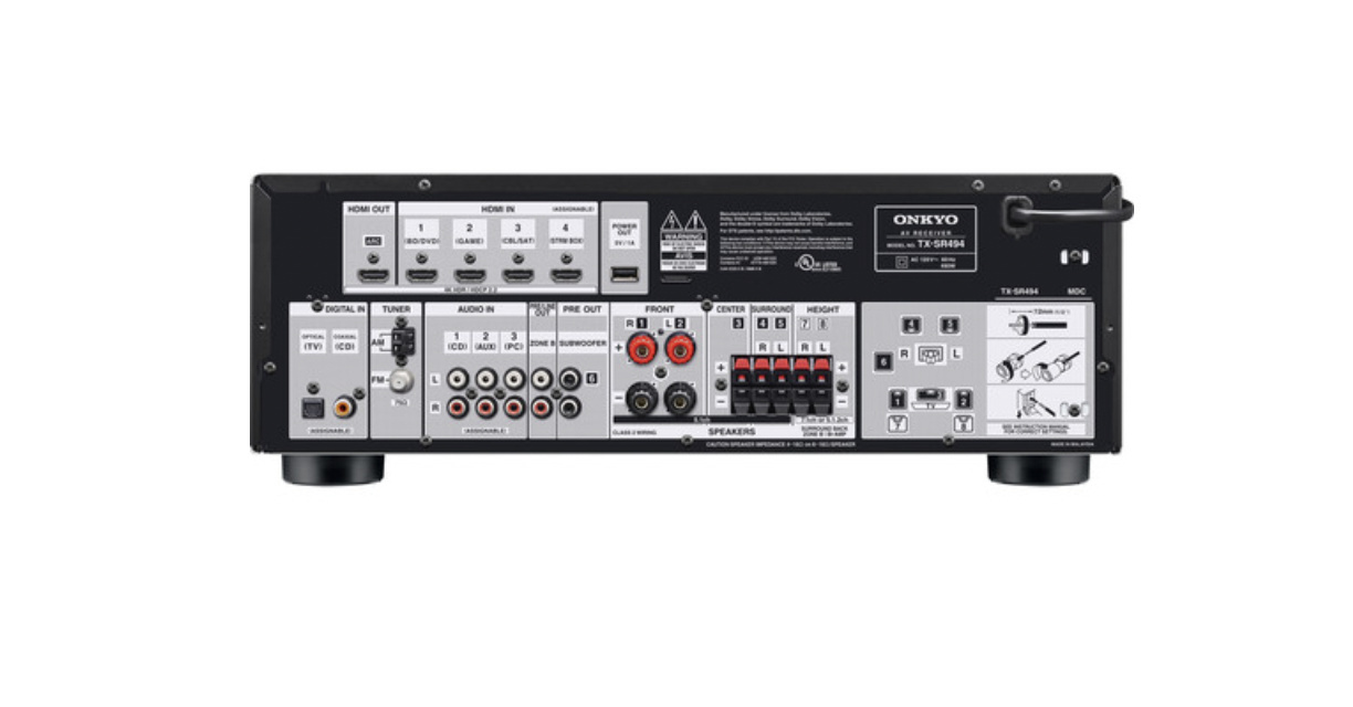 Onkyo TX-SR494 A/V Receiver Rubber Monkey NZ