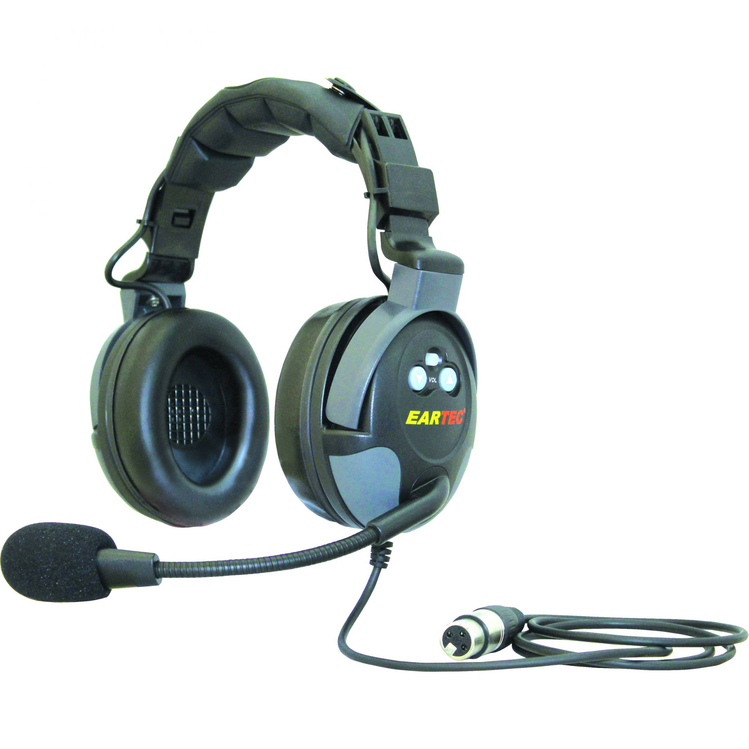 Eartec ProLine Dual-Ear Wired Headset with Auto-Mute Microphone