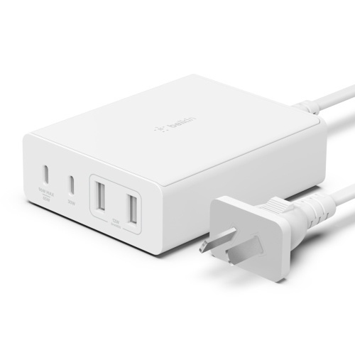 Belkin 108W 4-Port USB-C Charger (2m, White)