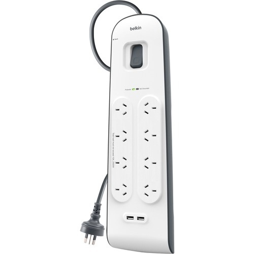 Belkin 8 Outlet Surge Strip with 2.4A USB Charging