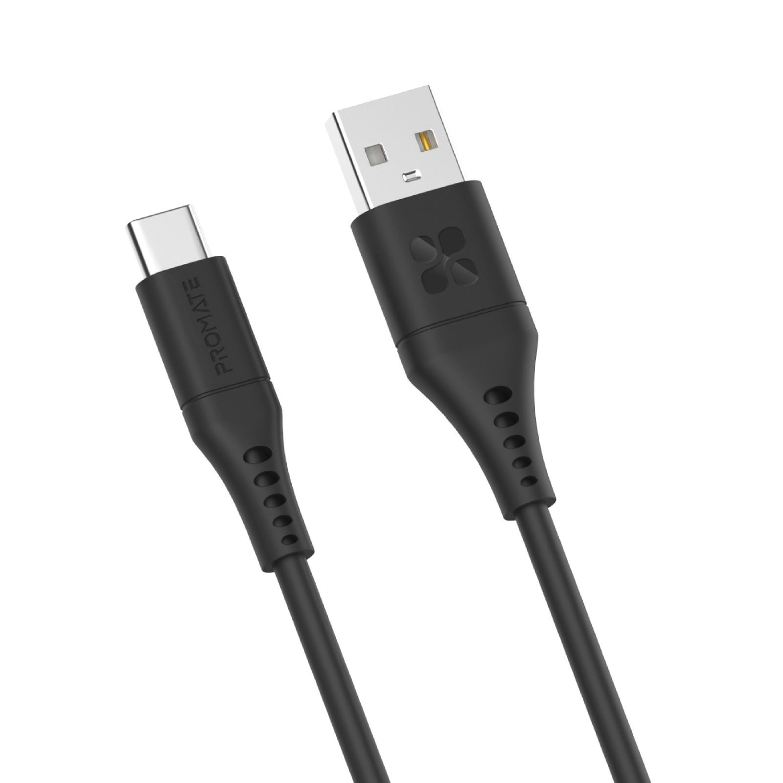 Promate PowerLink USB-A to USB-C Cable (2m, Black)