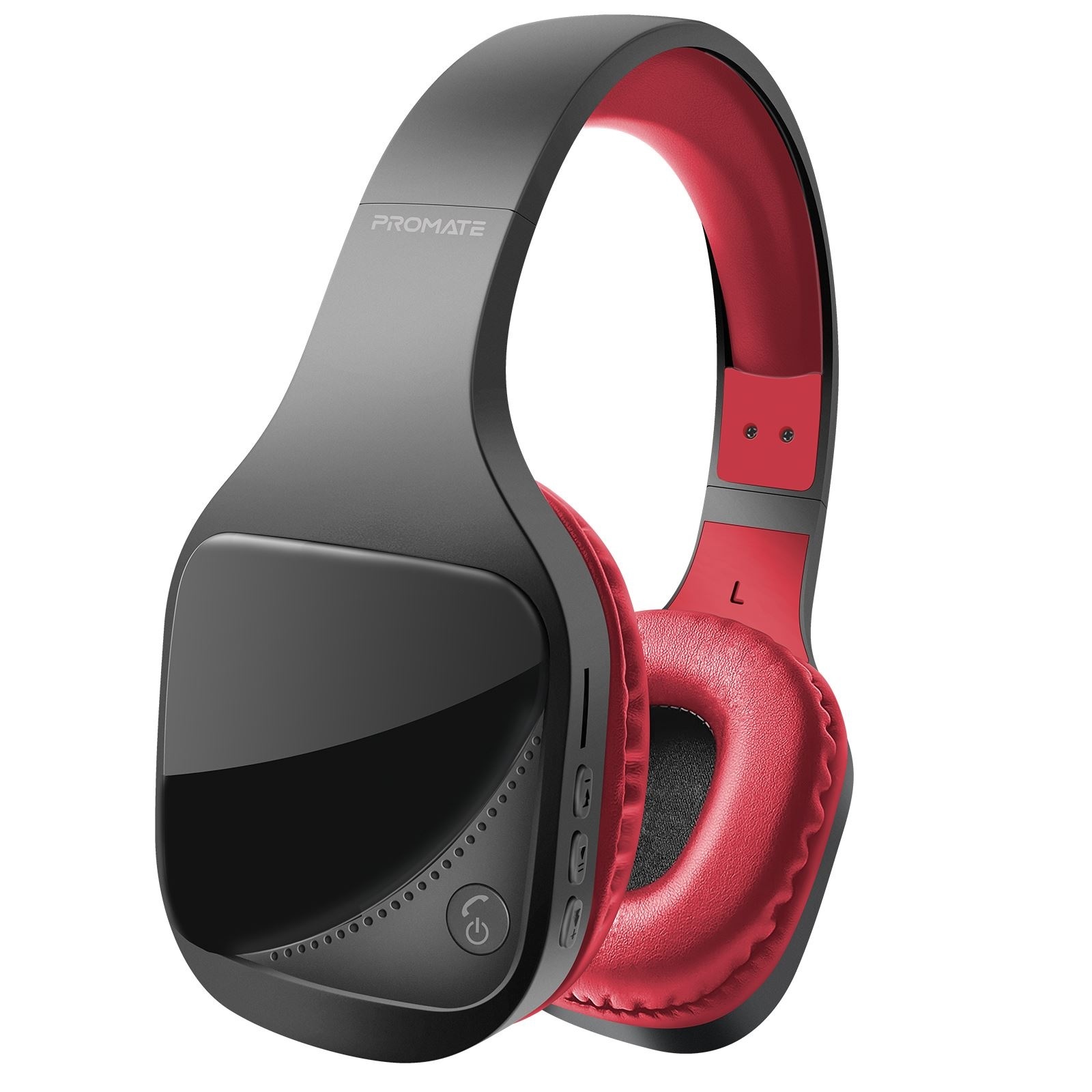 Promate Nova Hi-Fi Stereo Bluetooth Wireless Over-Ear Headphones (Maroon)